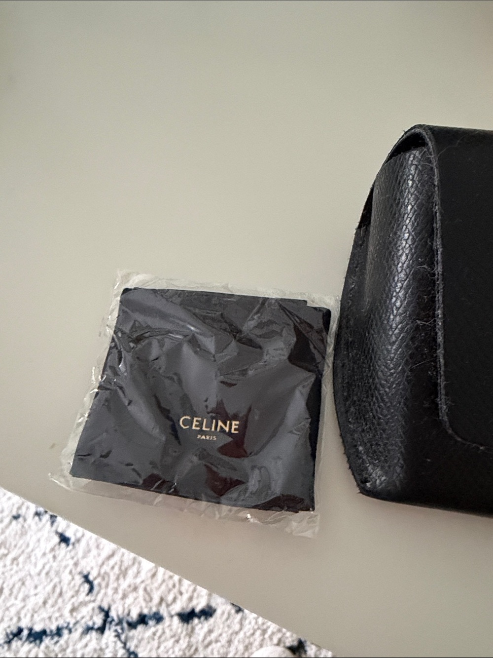 Celine Black Sunglasses with Gold Logo Case - Picture 4 of 4